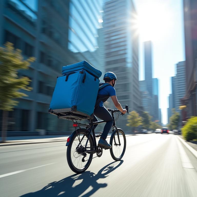 Urbane Logistik Fahrradkurier